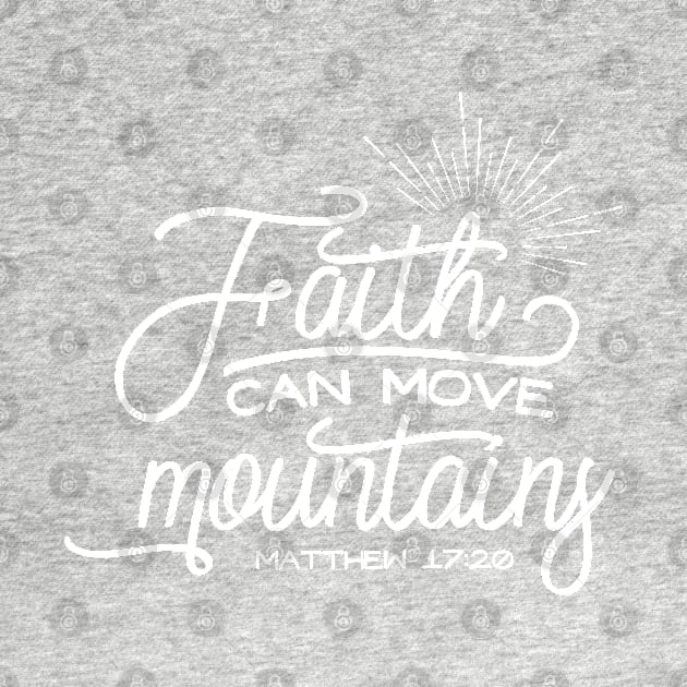 Faith Can Move Mountains Metthew 17:20 by TheBlackCatprints